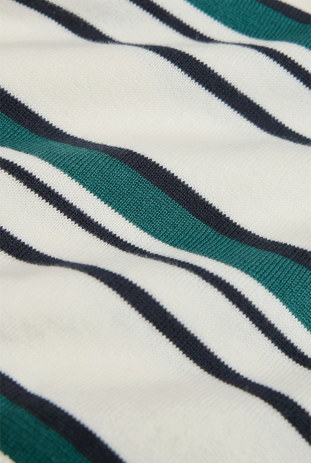 Organically Grown Cotton Stripe Knit Polo