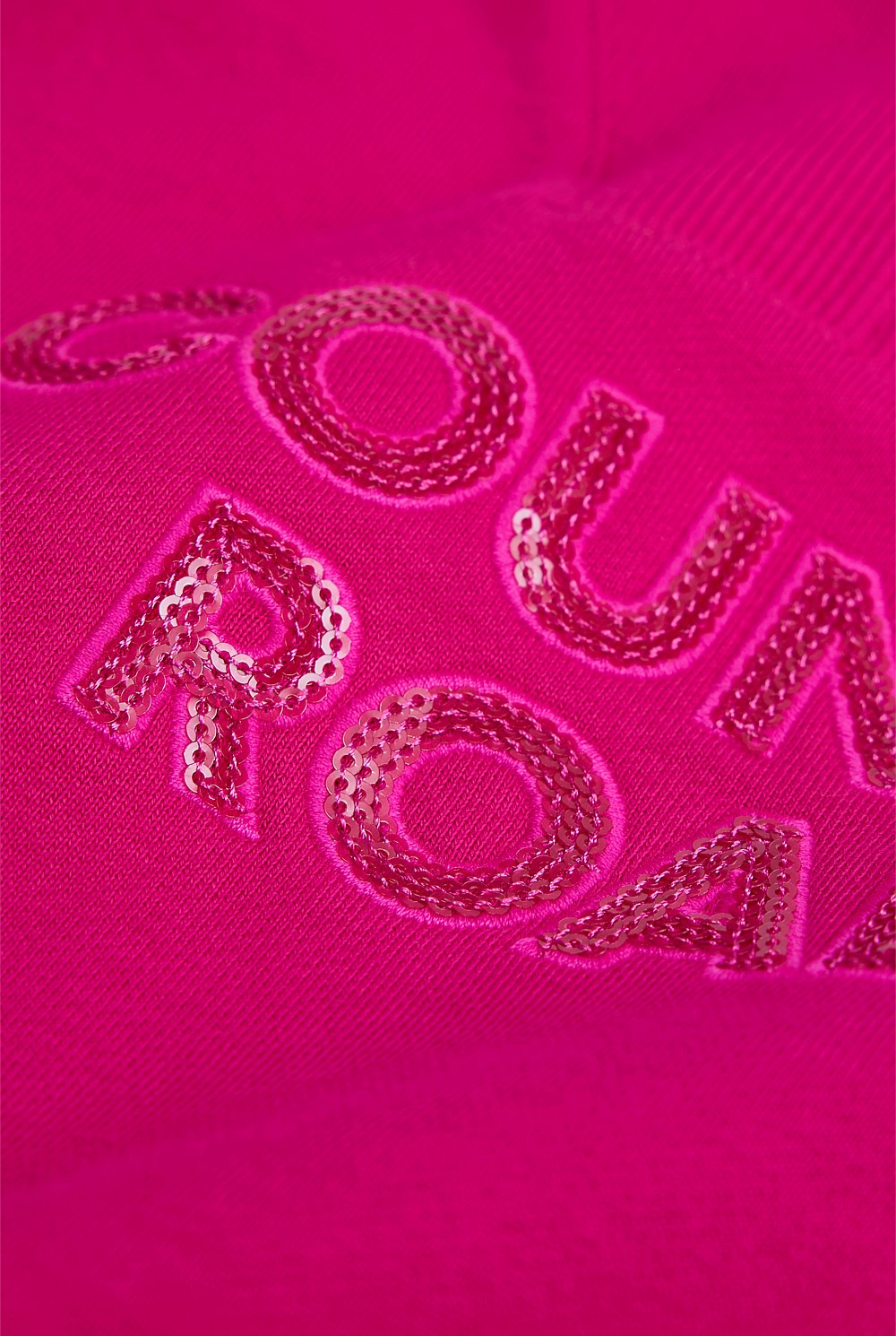 Australian Cotton Blend Sequin Half Zip Sweat