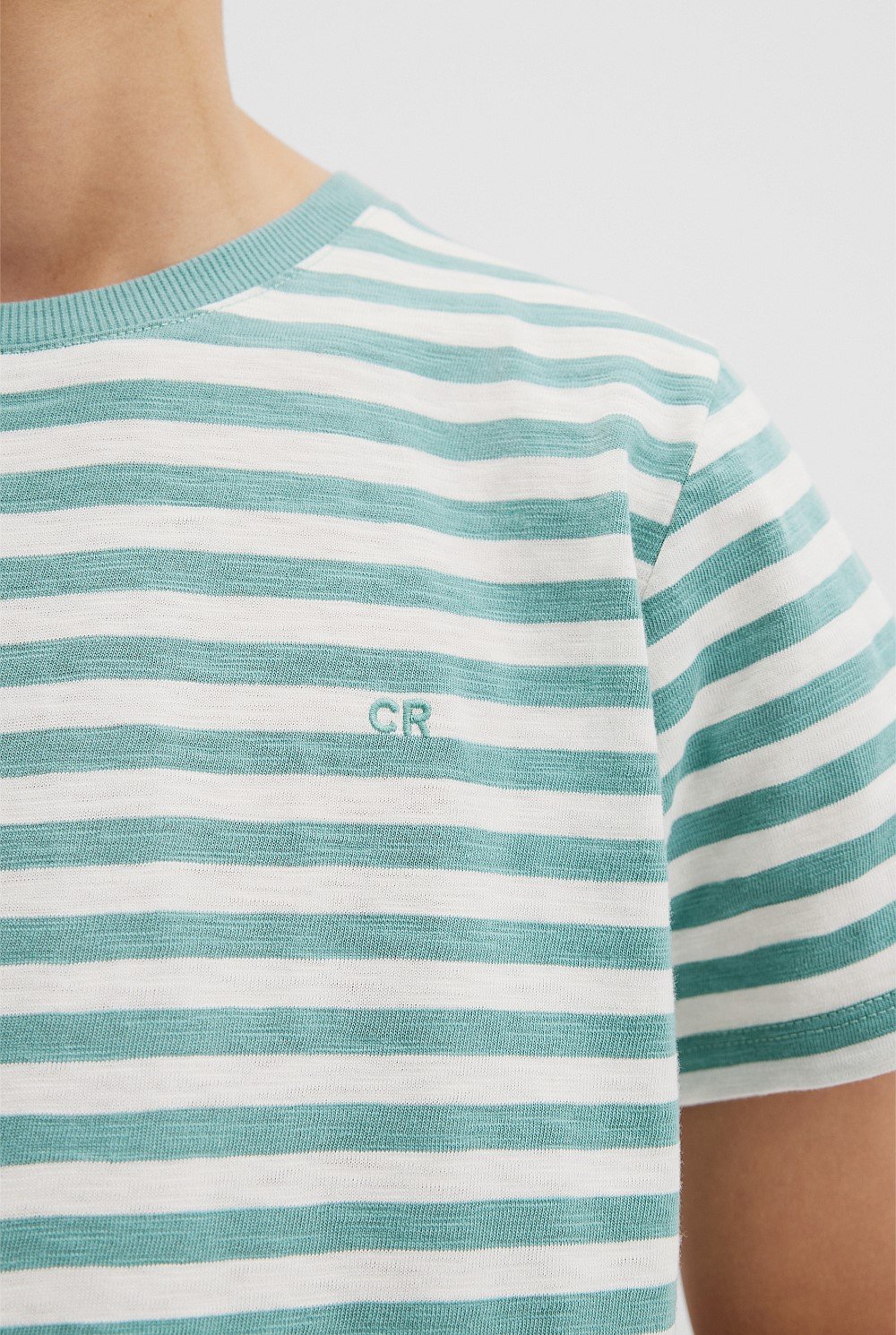 Teen Recycled Cotton Blend Stripe T-Shirt