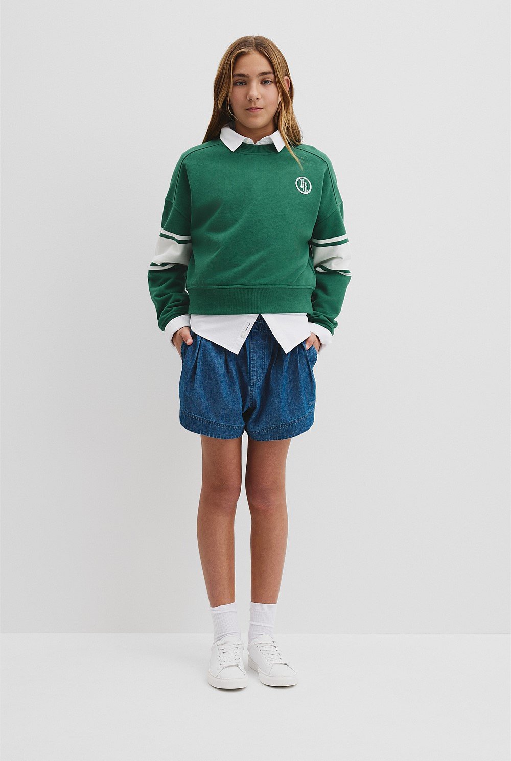 Teen Australian Cotton Varsity Sweat