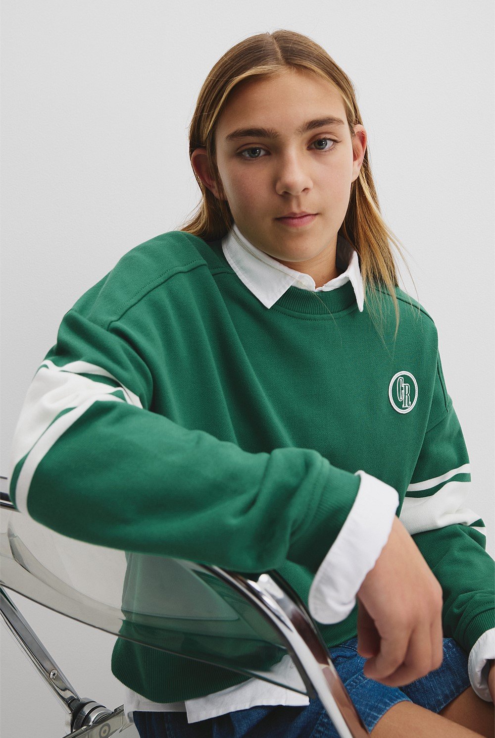 Teen Australian Cotton Varsity Sweat