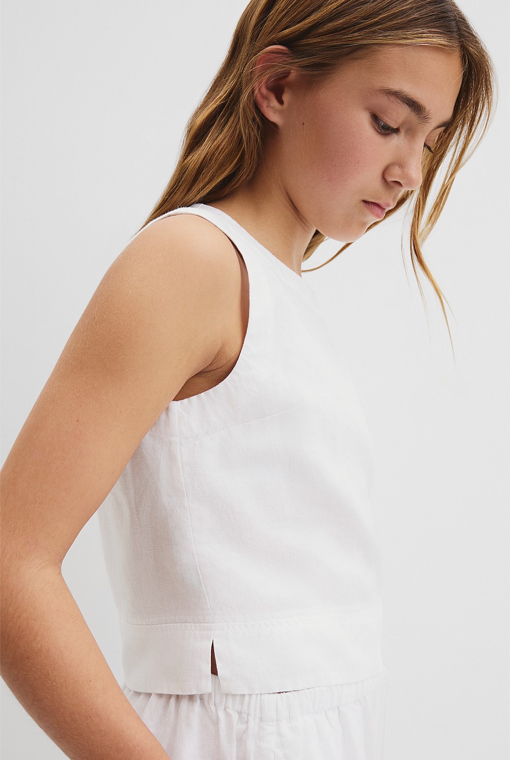 Teen Organically Grown Linen Tank