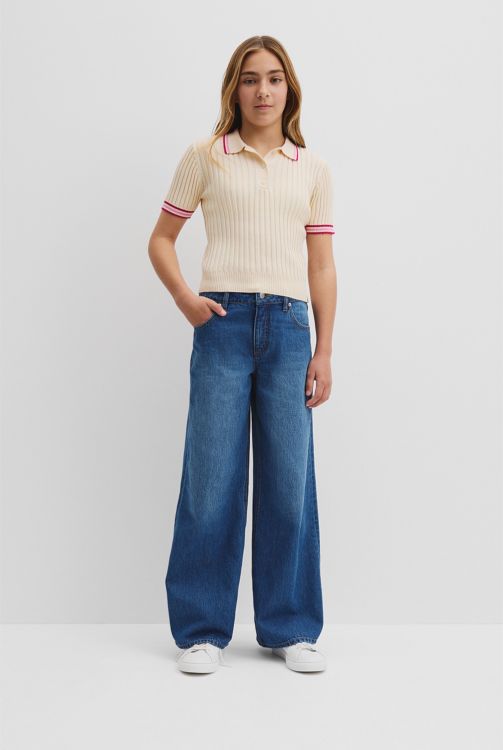Teen Organically Grown Cotton Knit Polo