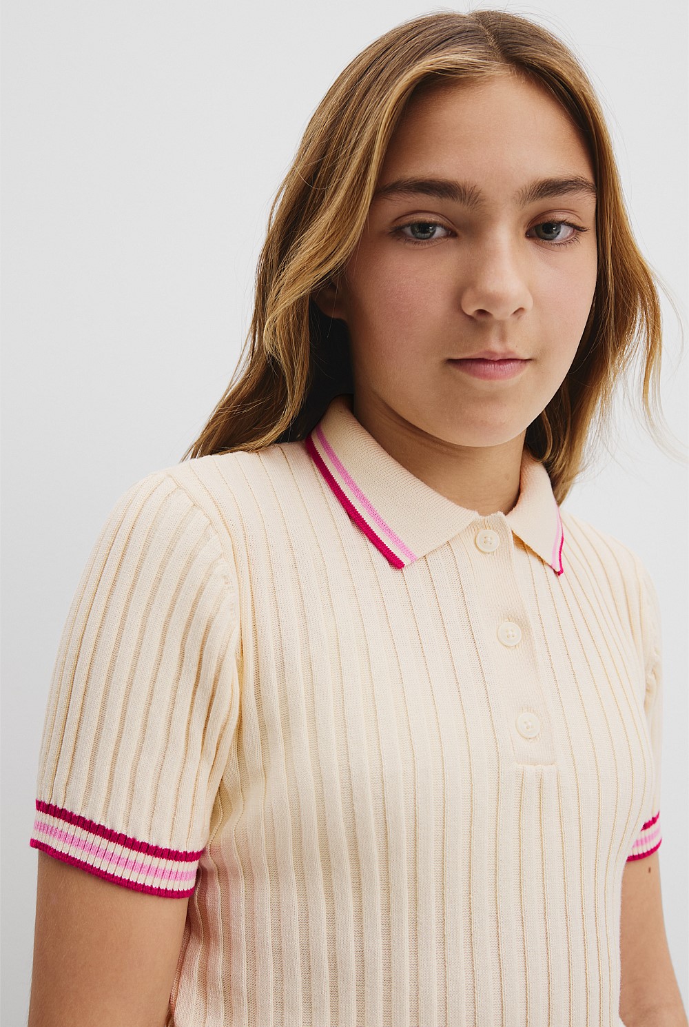 Teen Organically Grown Cotton Knit Polo