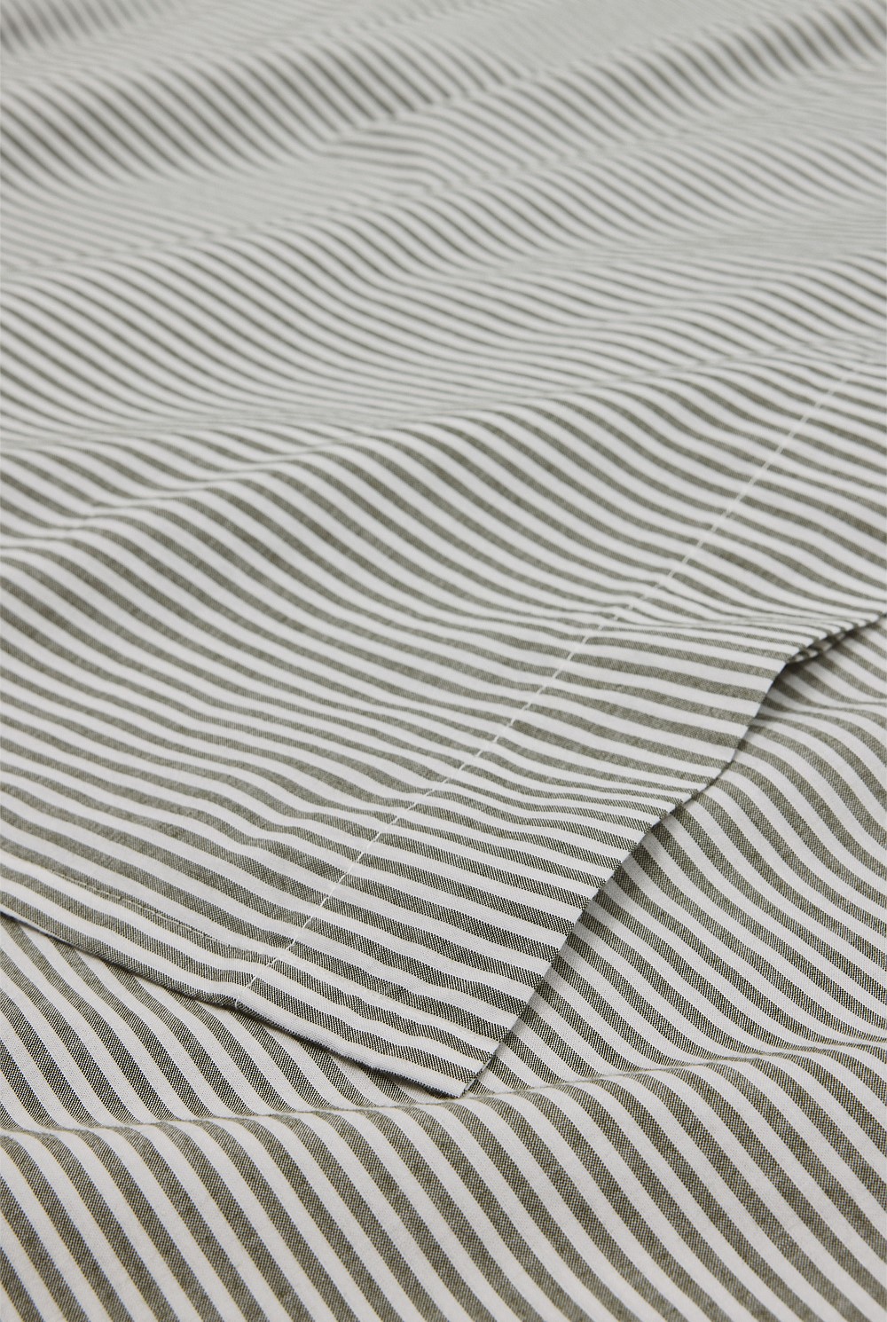 Brae Australian Cotton Stripe King Flat Sheet