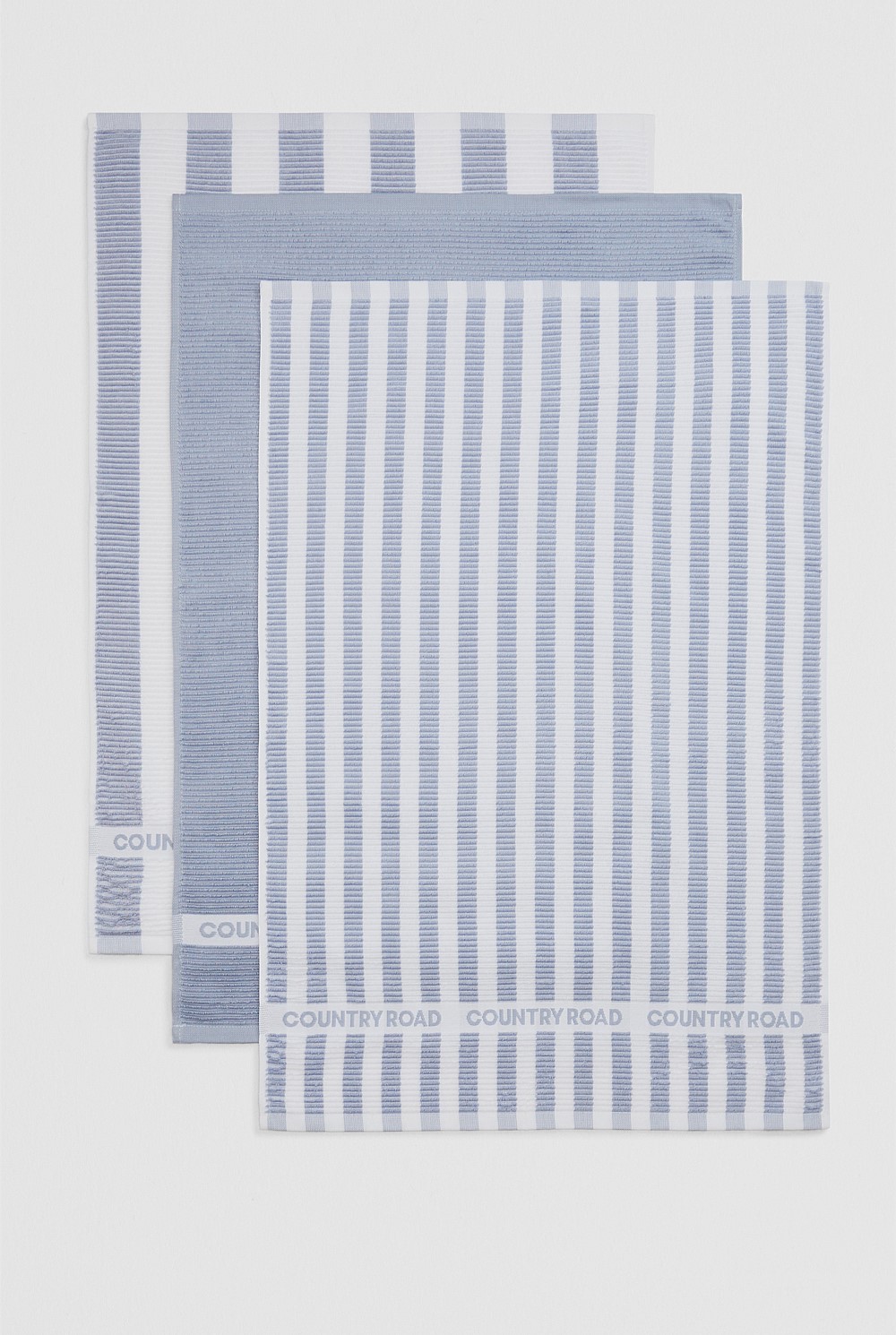 CR Stripe Verified Australian Cotton Tea Towel Pack of 3