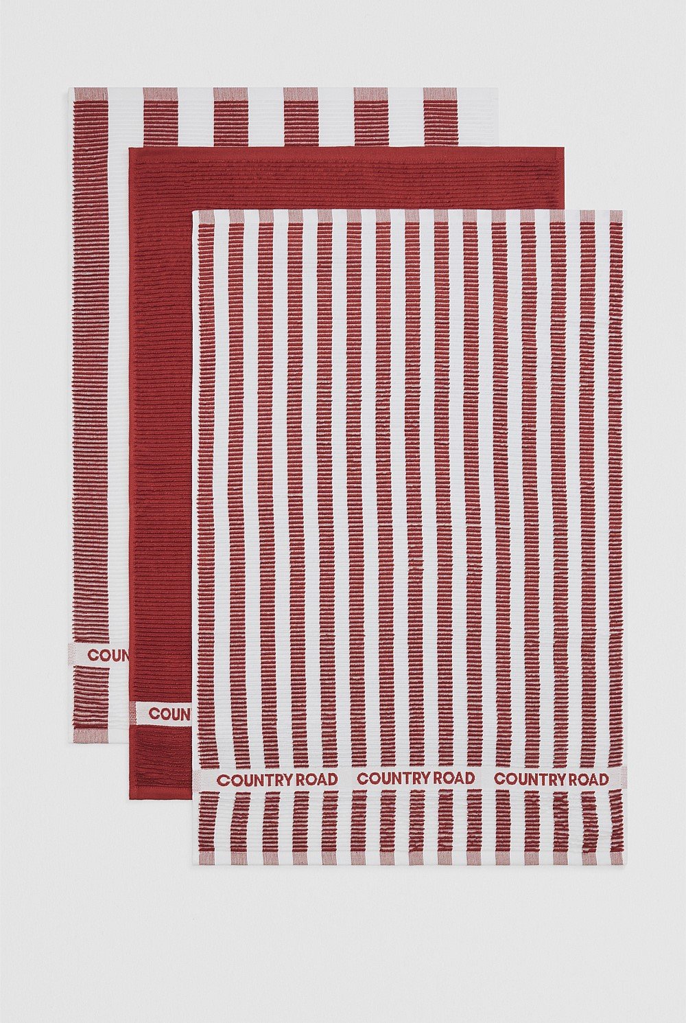 CR Stripe Verified Australian Cotton Tea Towel Pack of 3