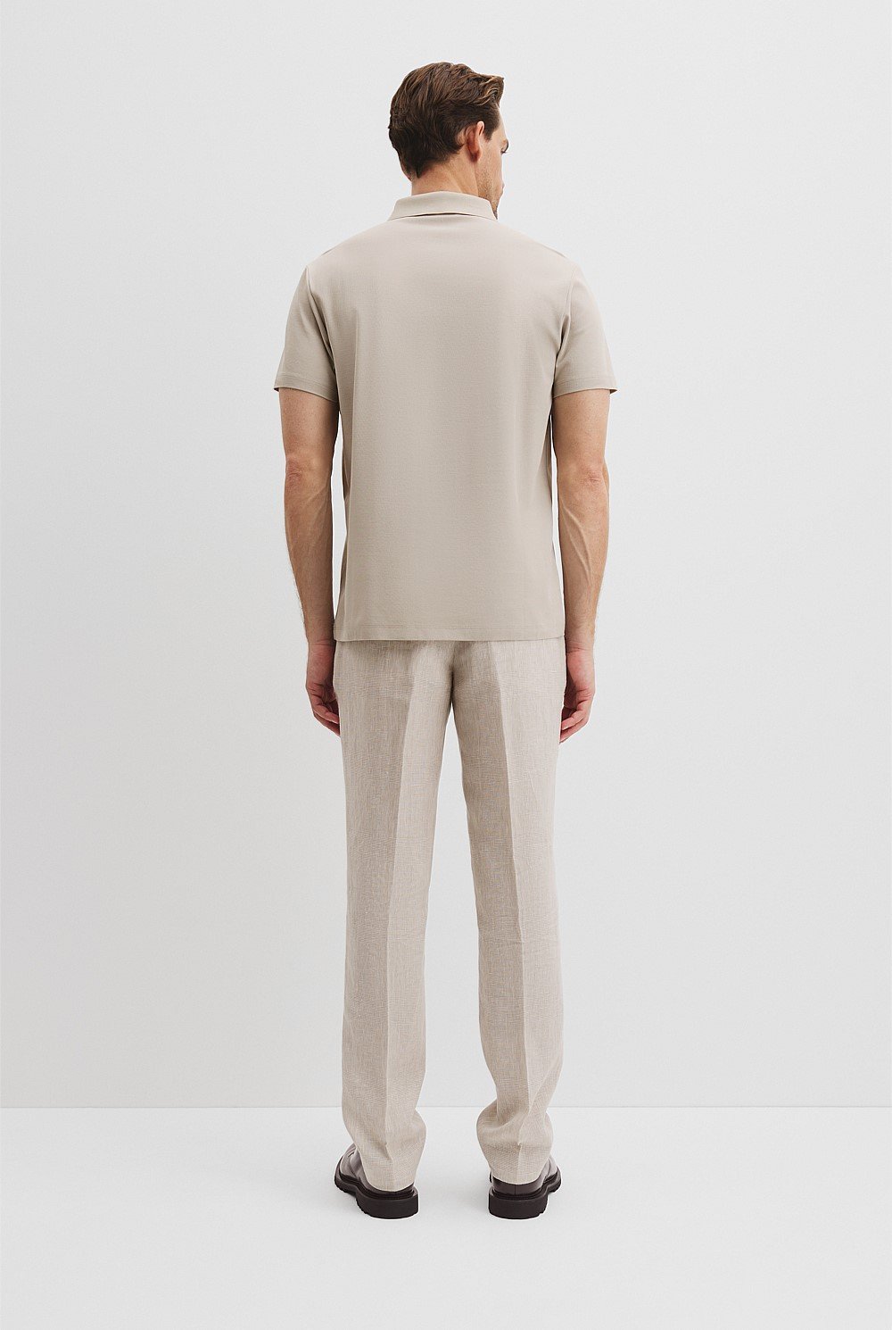 Mercerised Cotton Pique Zip Polo