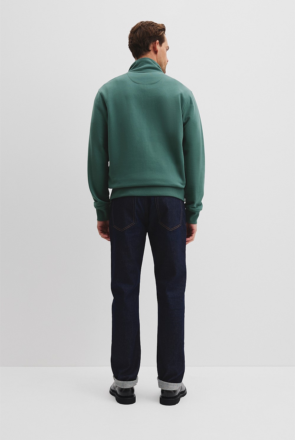 Verified Australian Cotton Half Zip Heritage Sweat