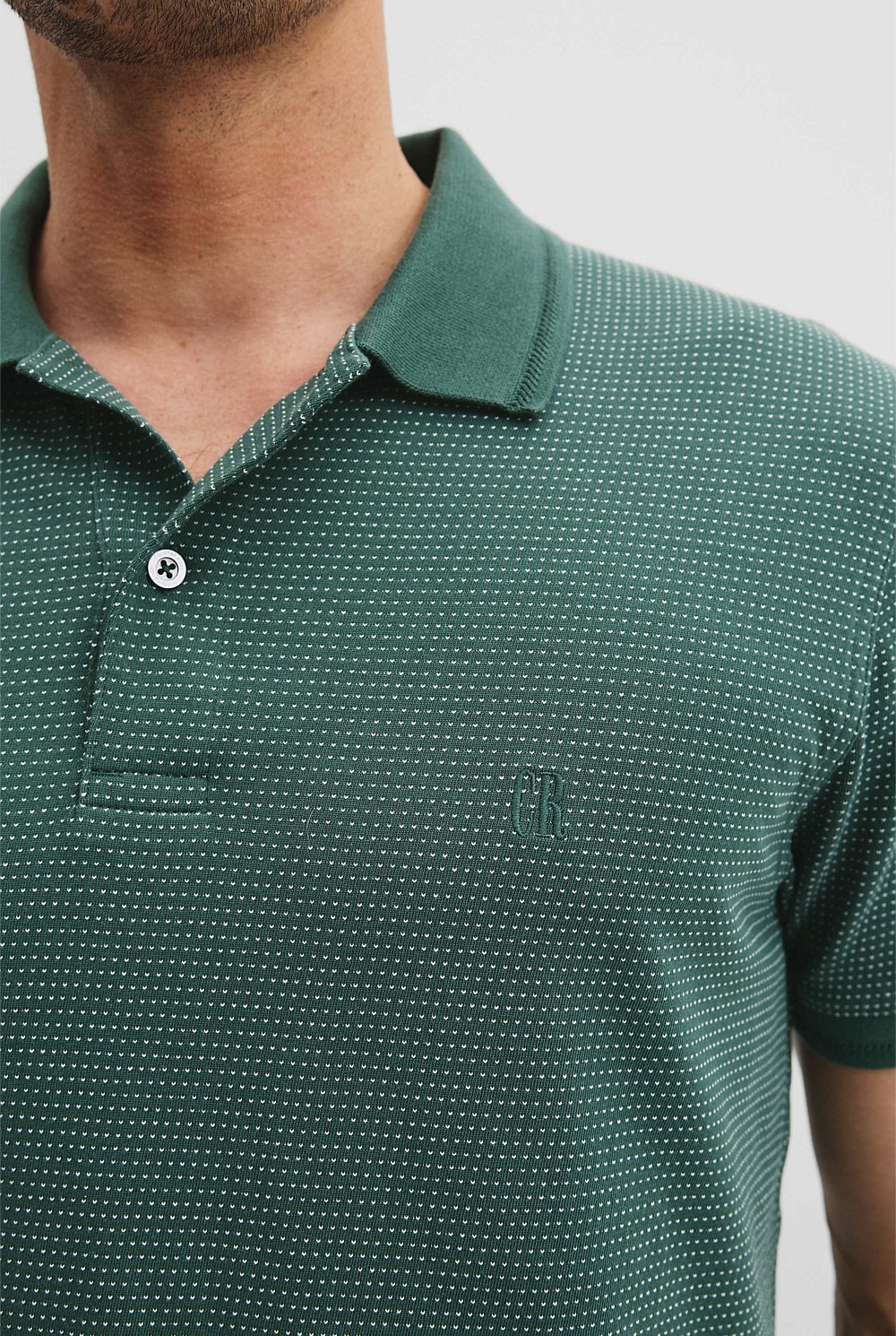 Australian Cotton Jacquard Polo