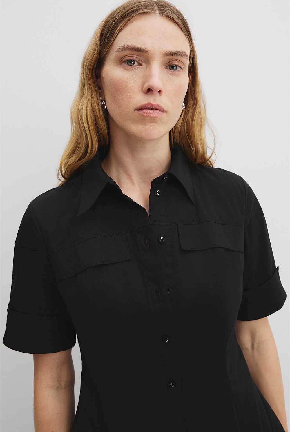 Australian Cotton Lady Like Shirt Dress