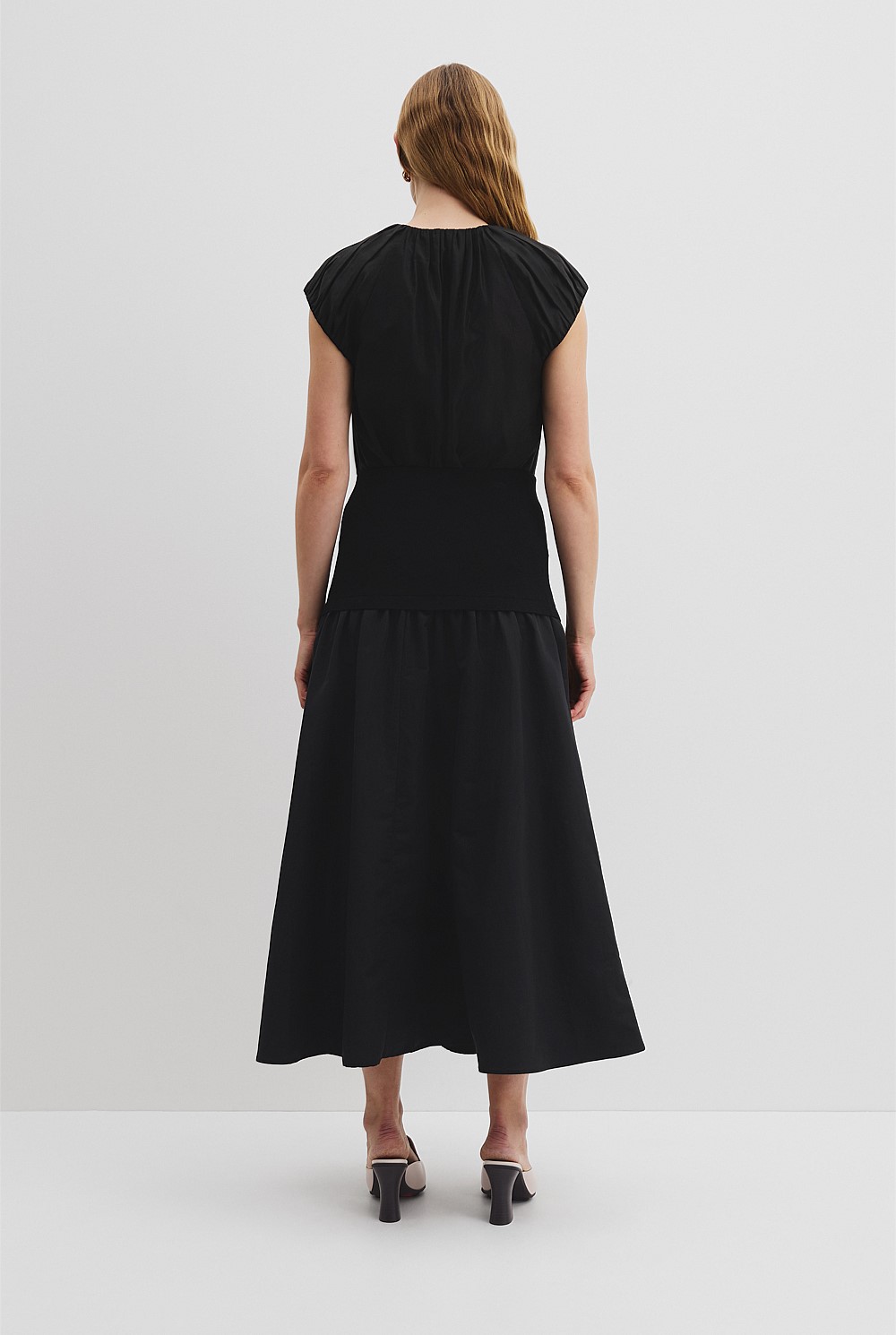 Mix Media Knit Skirt