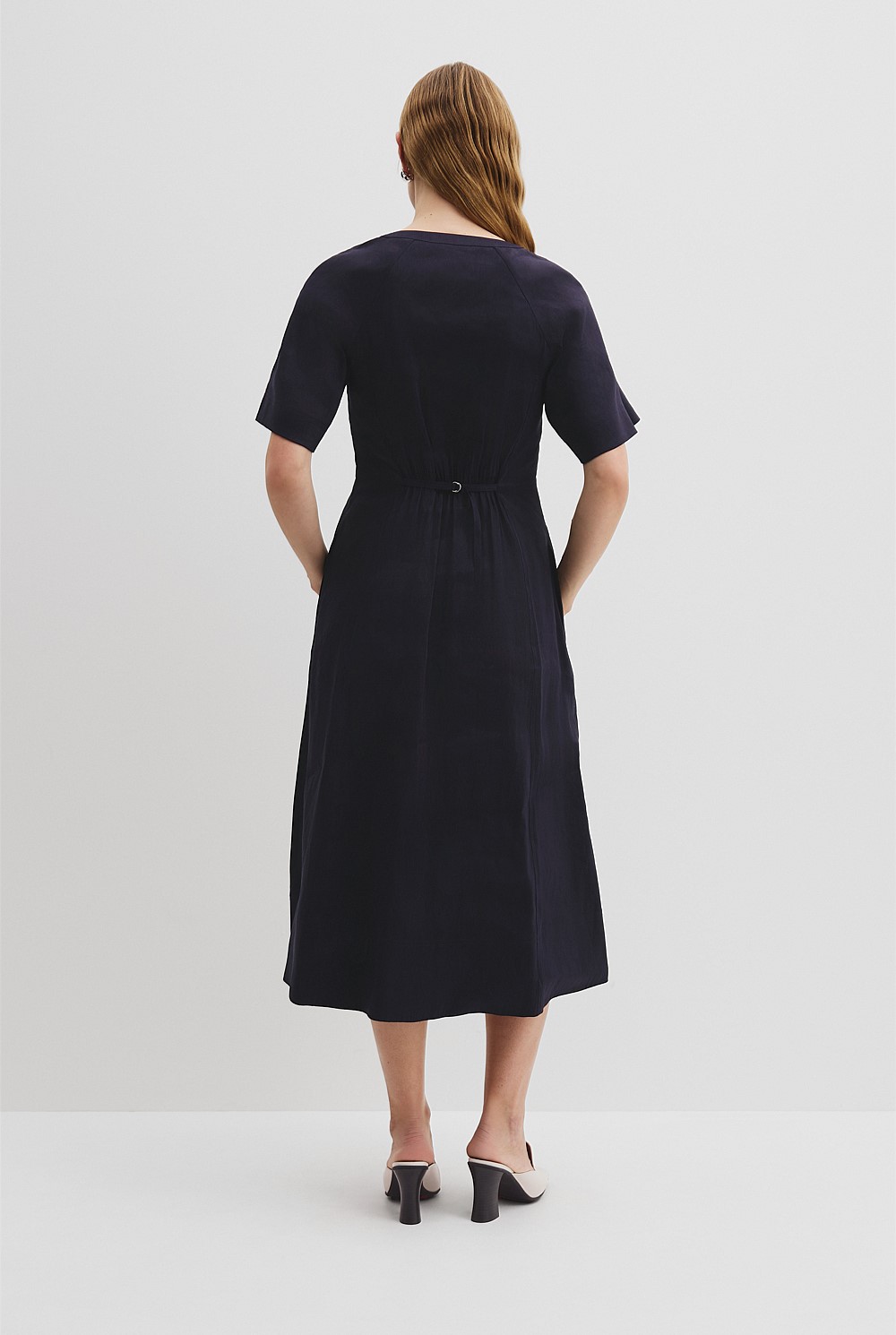 Tuck Detail Shirt Dress