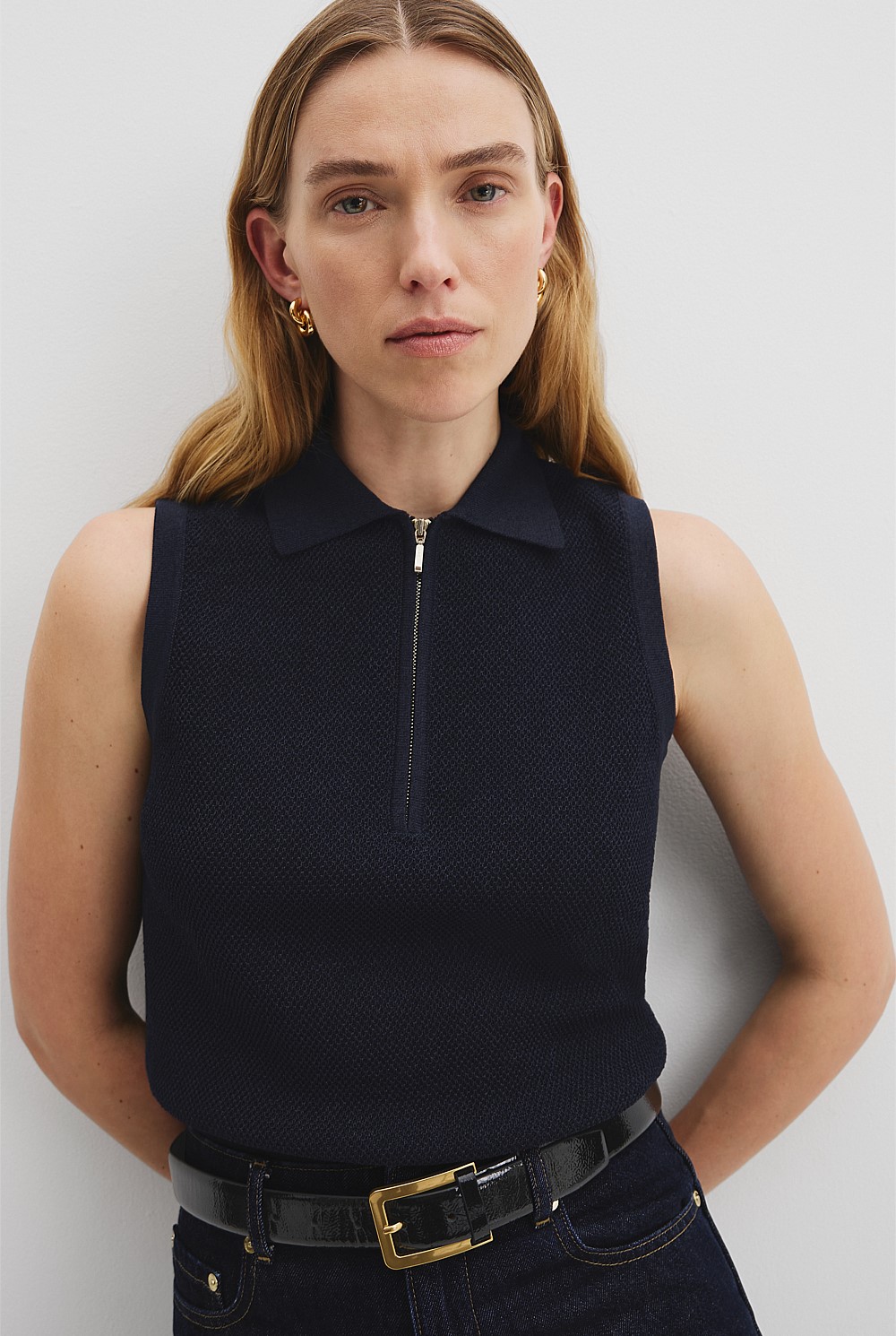 Fine Mesh Knit Tank