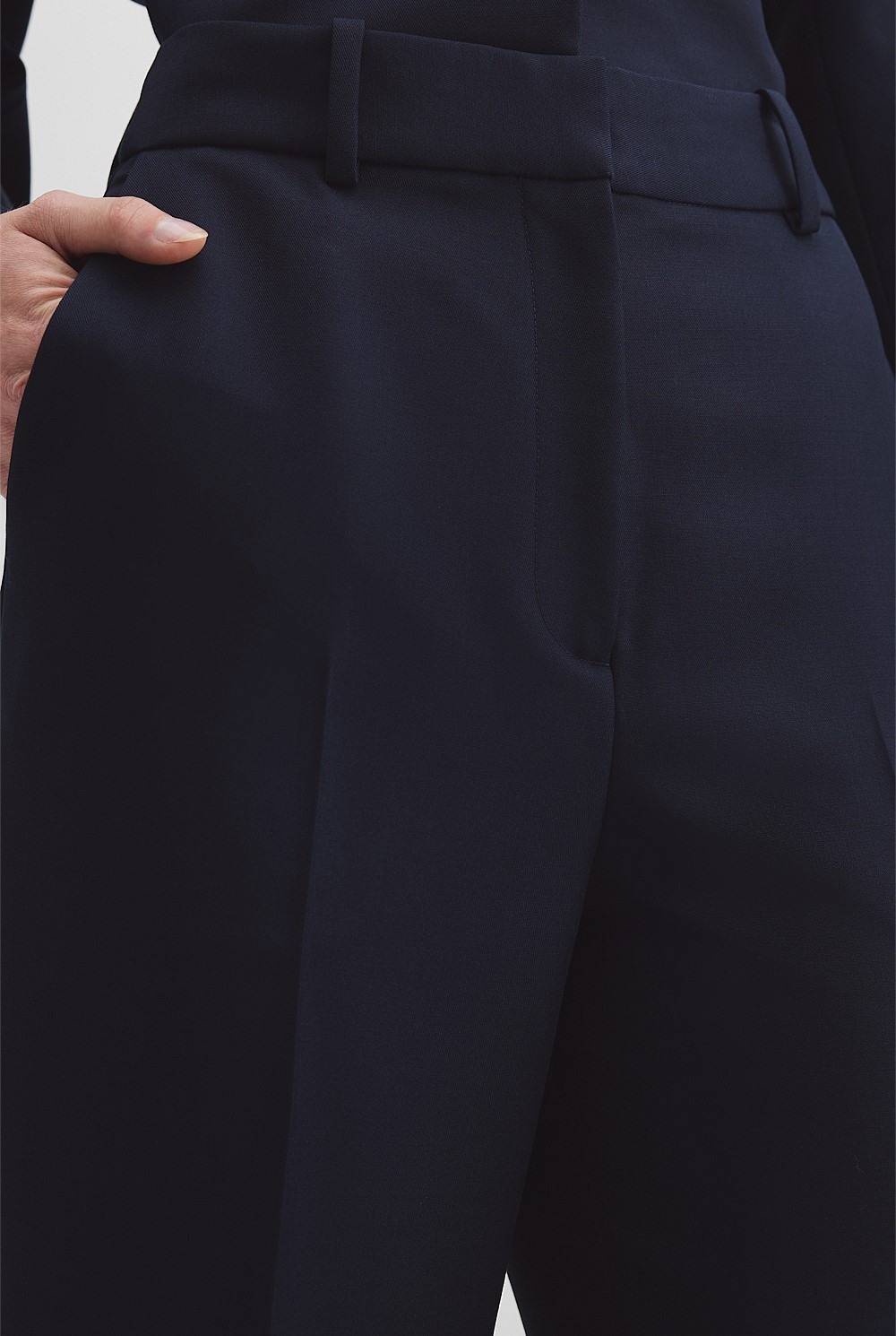 Wool Bootleg Pant