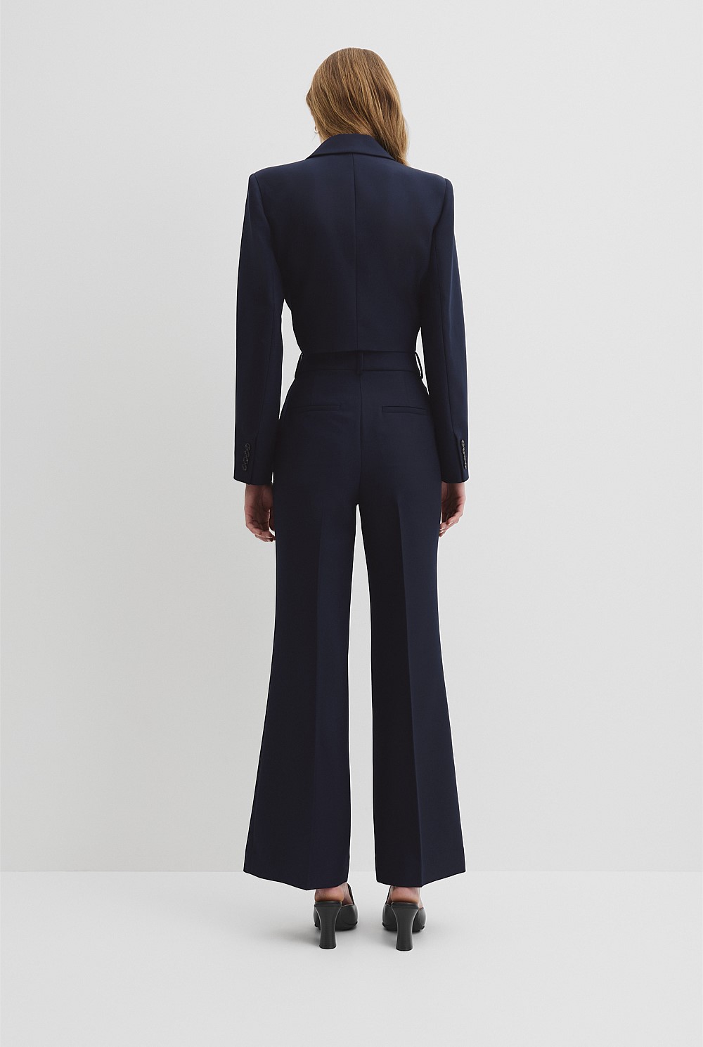 Wool Bootleg Pant