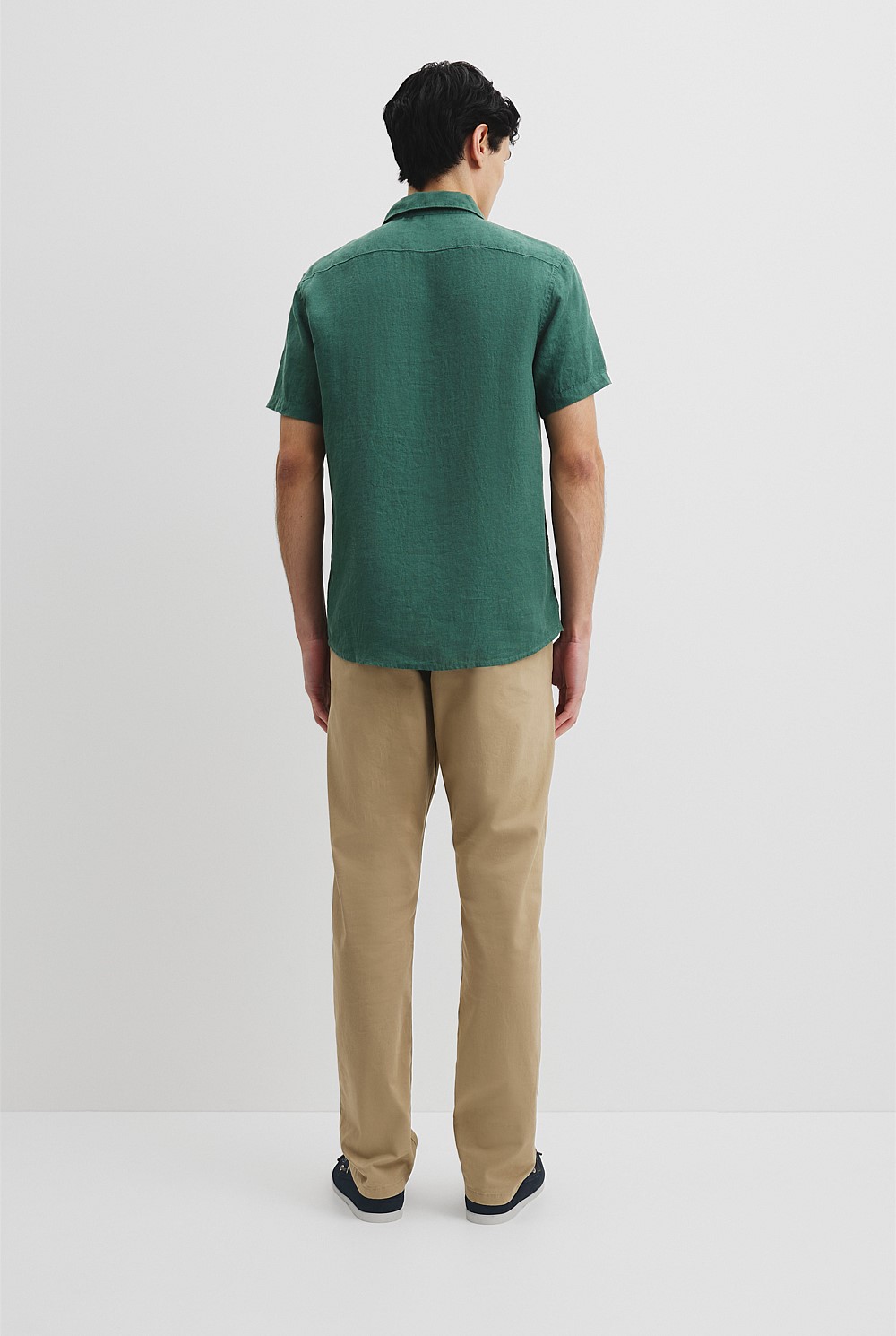 Organically Grown Linen Regular Fit Short Sleeve Shirt