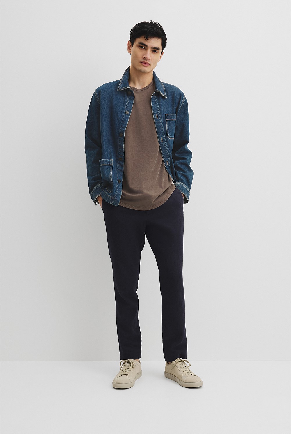 Australian Cotton Longline Garment Dye T-Shirt