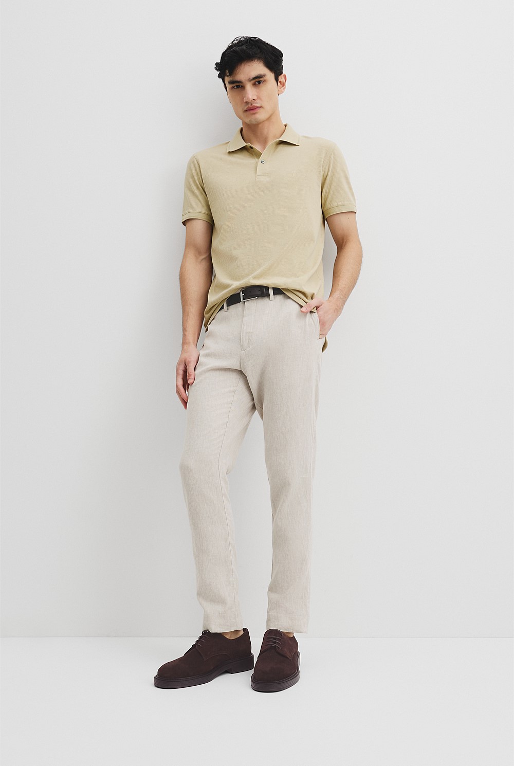 Australian Cotton Jacquard Polo