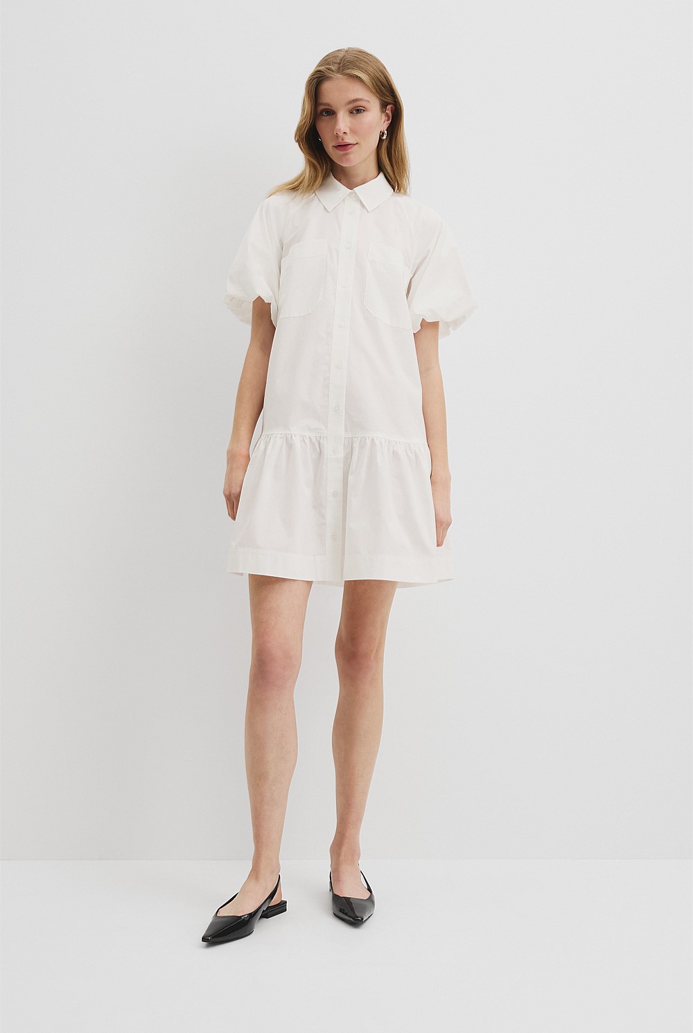 Australian Cotton Poplin Mini Dress