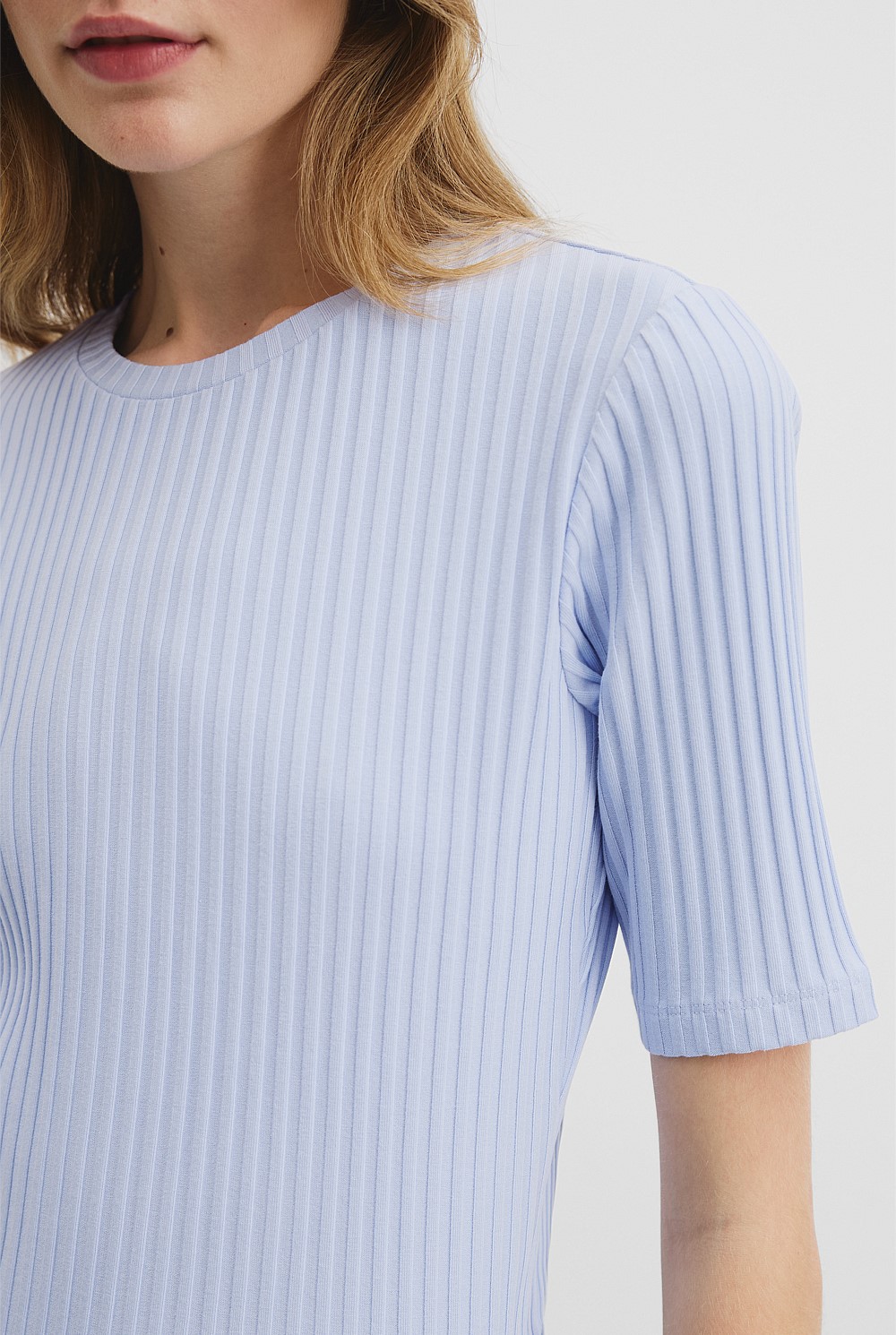 Short Sleeve Rib T-Shirt