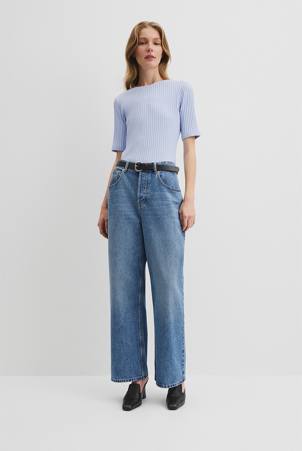 Short Sleeve Rib T-Shirt