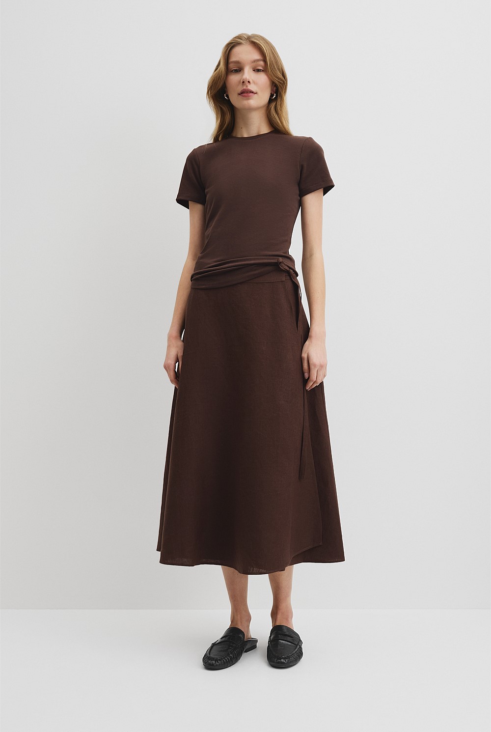 Australian Cotton Blend Fitted T-Shirt