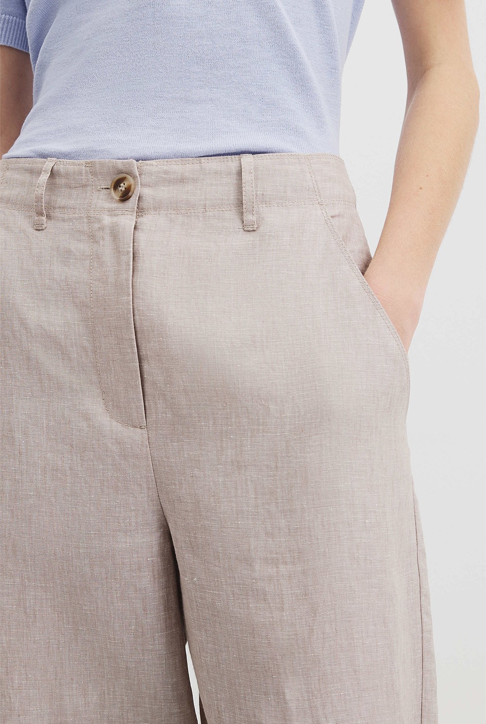 Organically Grown Linen Tapered Pant