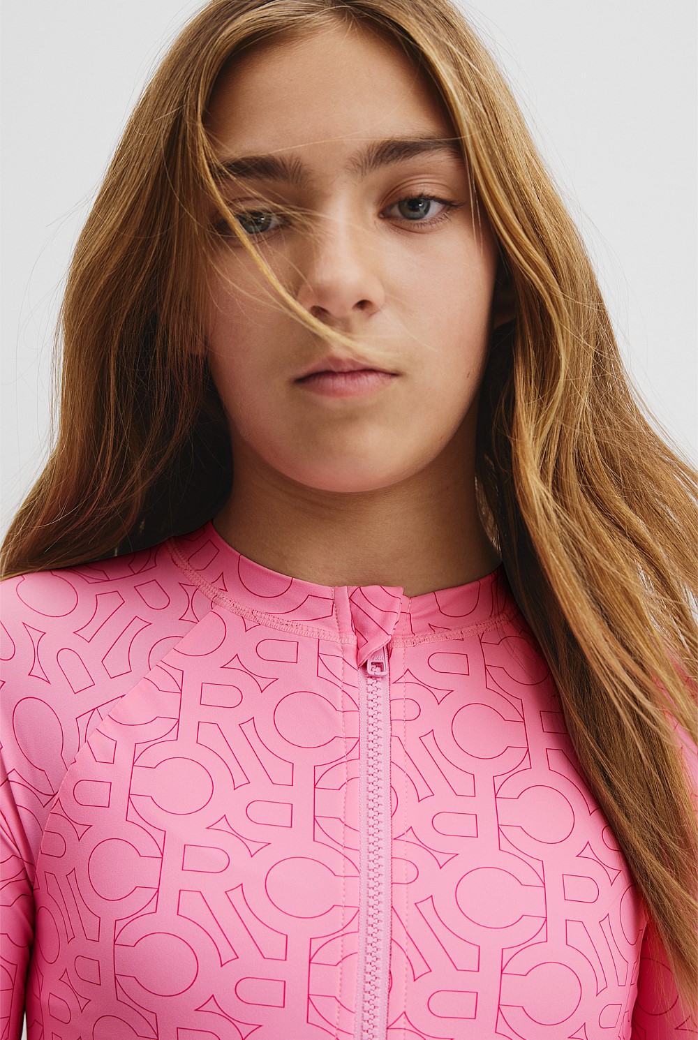 Long Sleeve Logo Swim
