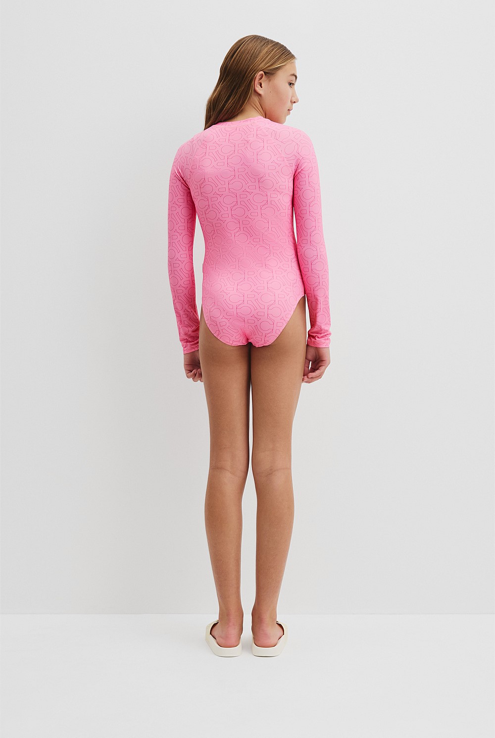 Long Sleeve Logo Swim