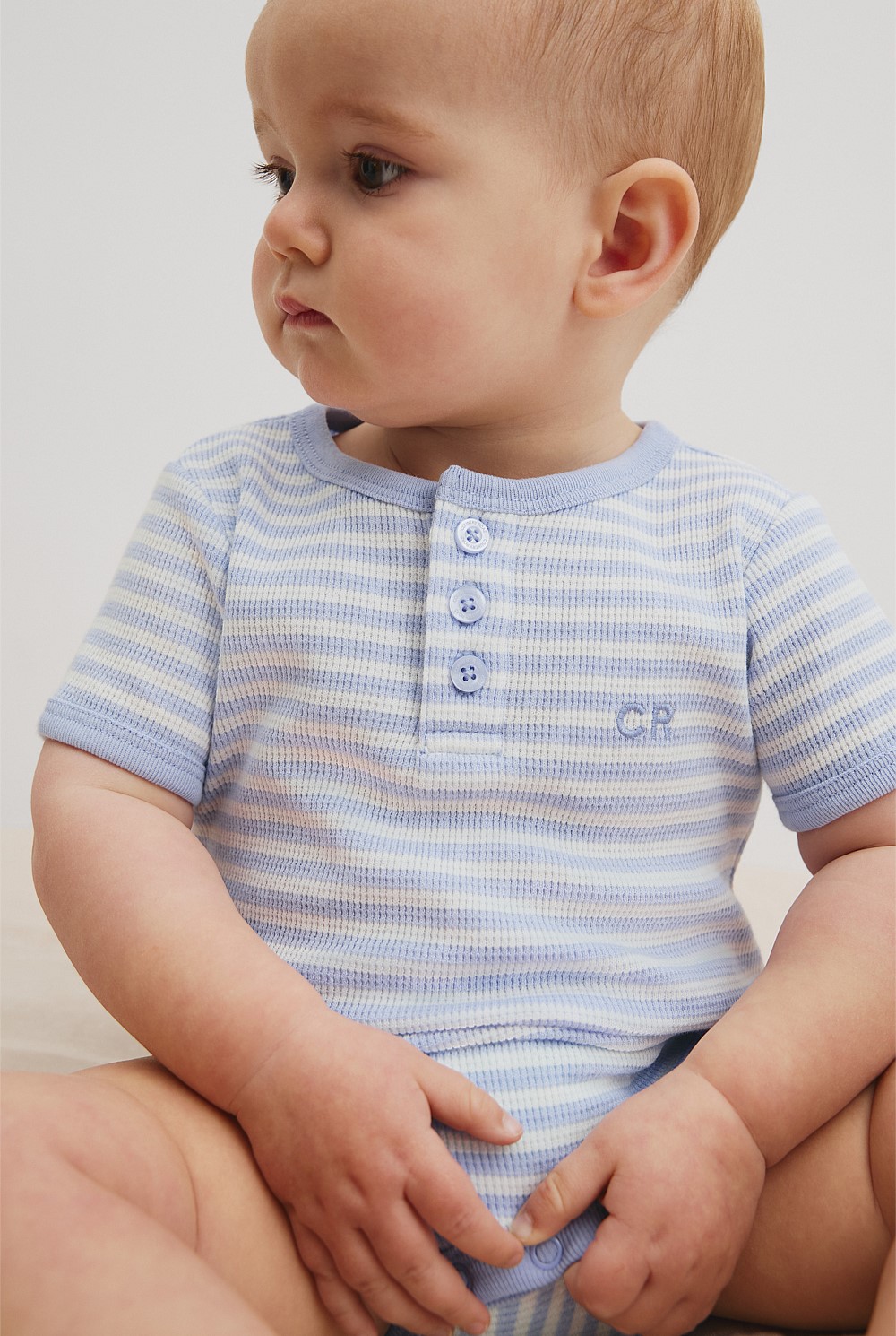 Waffle Short Sleeve Bodysuit