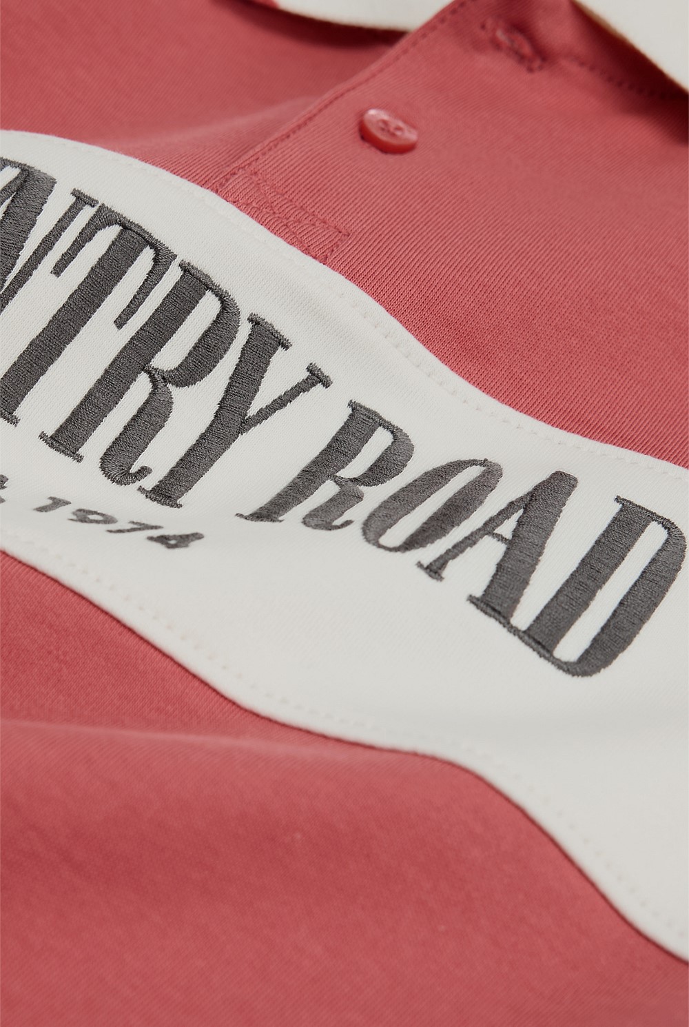 Organically Grown Cotton Logo Rugby T-Shirt