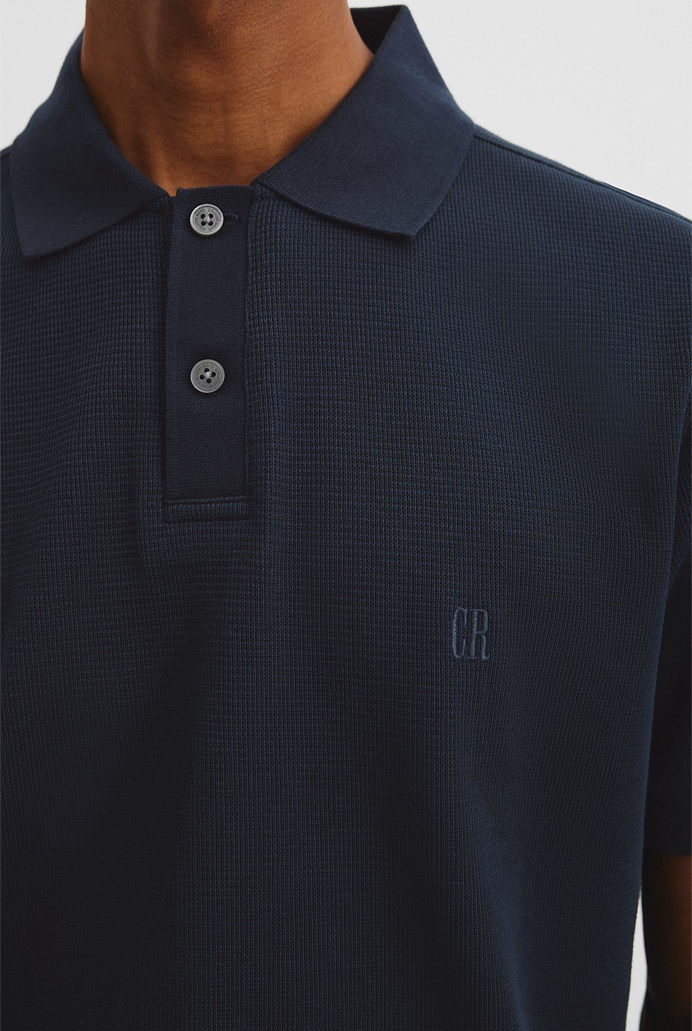 Short Sleeve Australian Cotton Textured Polo