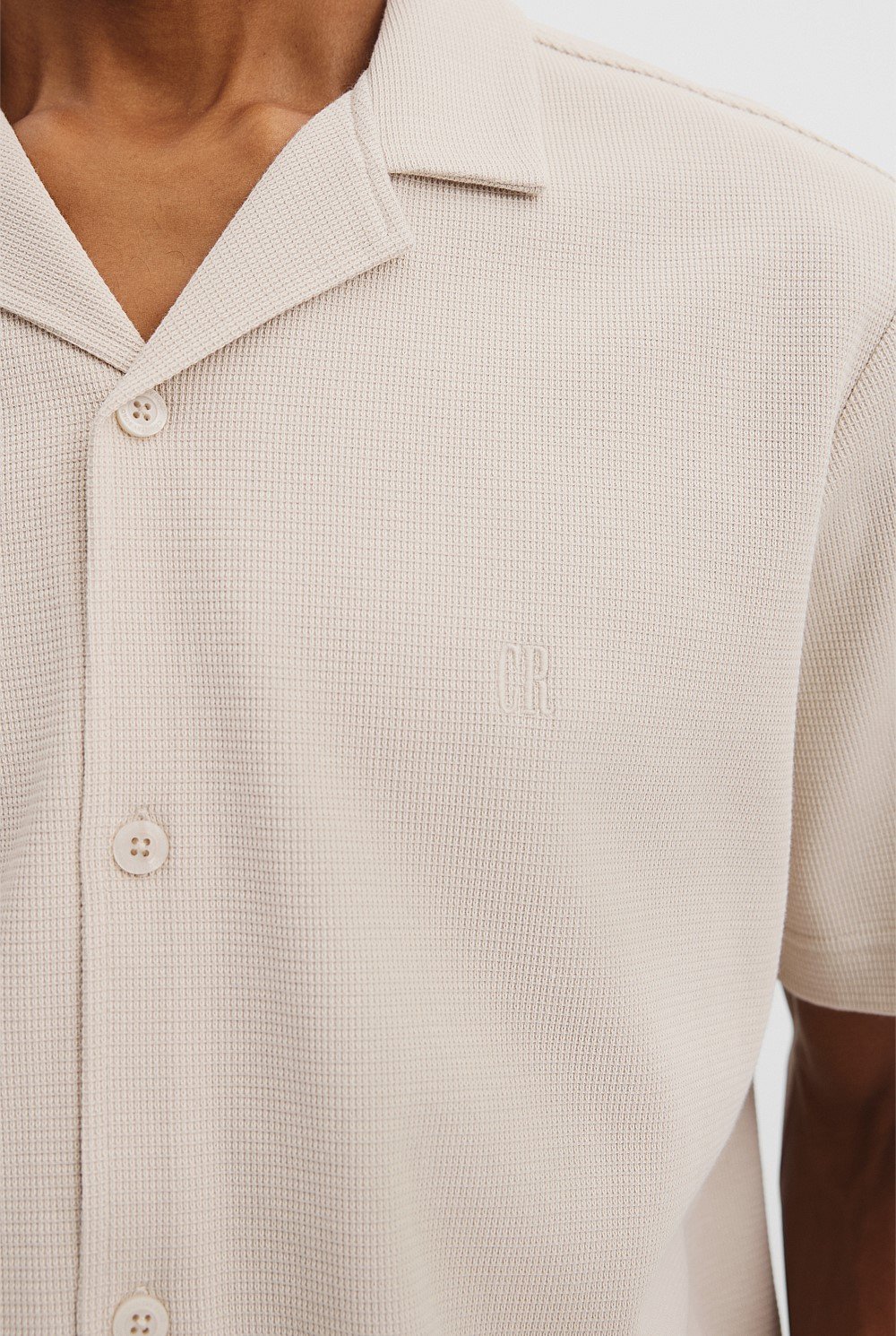 Short Sleeve Australian Cotton Textured Shirt