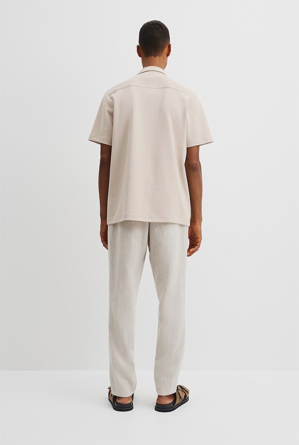 Short Sleeve Australian Cotton Textured Shirt