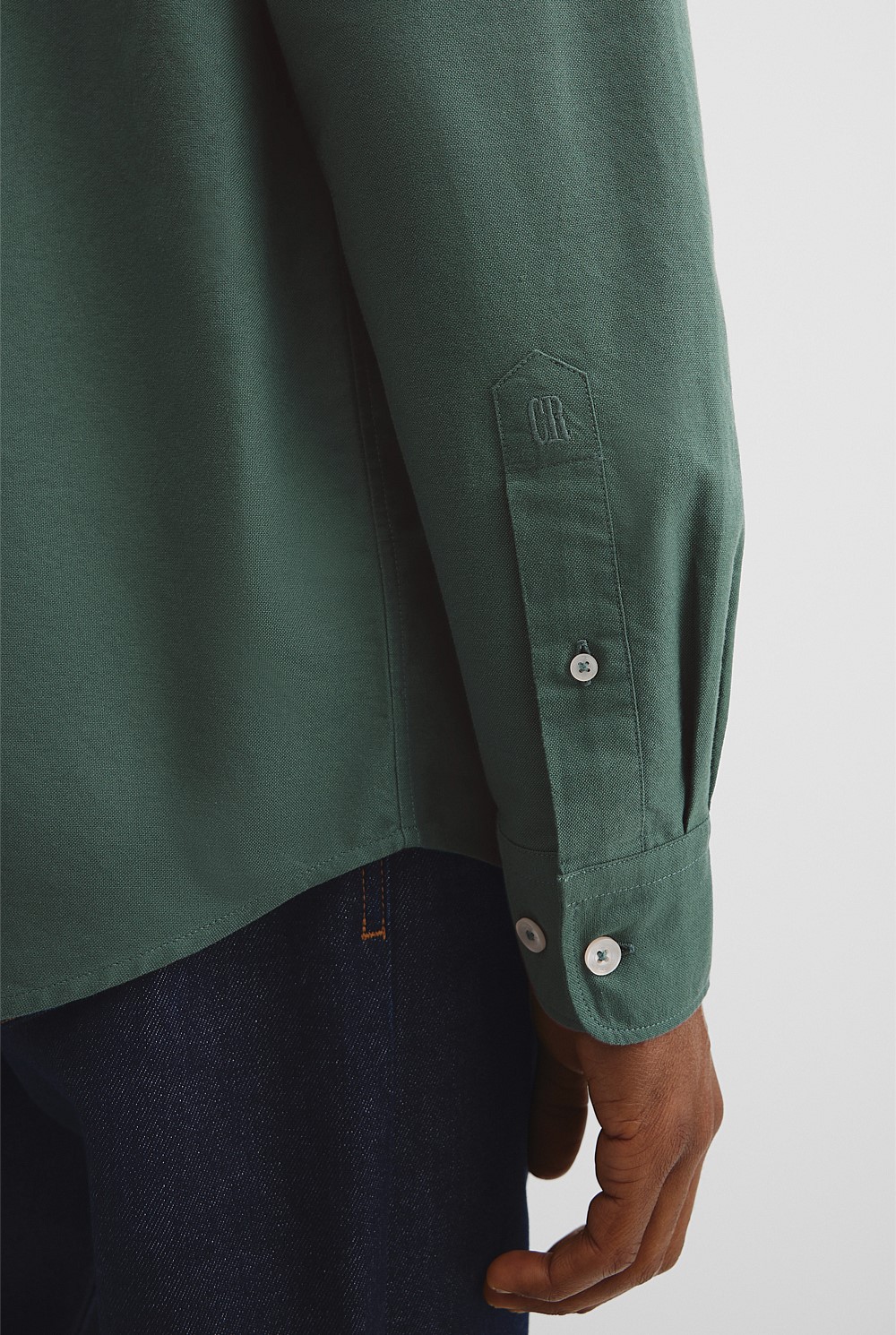 Regular Fit Australian Good Earth Cotton Oxford Shirt