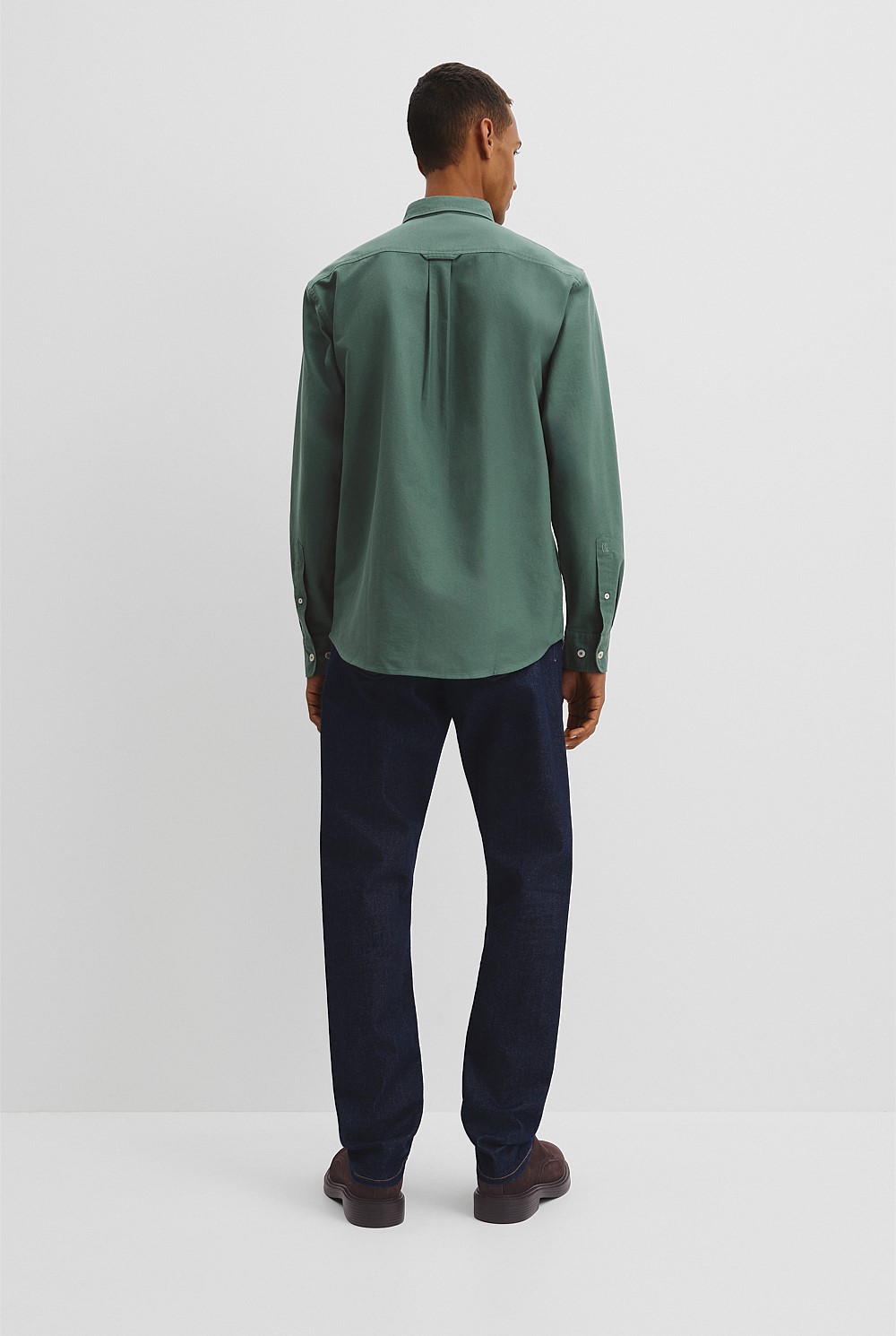 Regular Fit Australian Good Earth Cotton Oxford Shirt