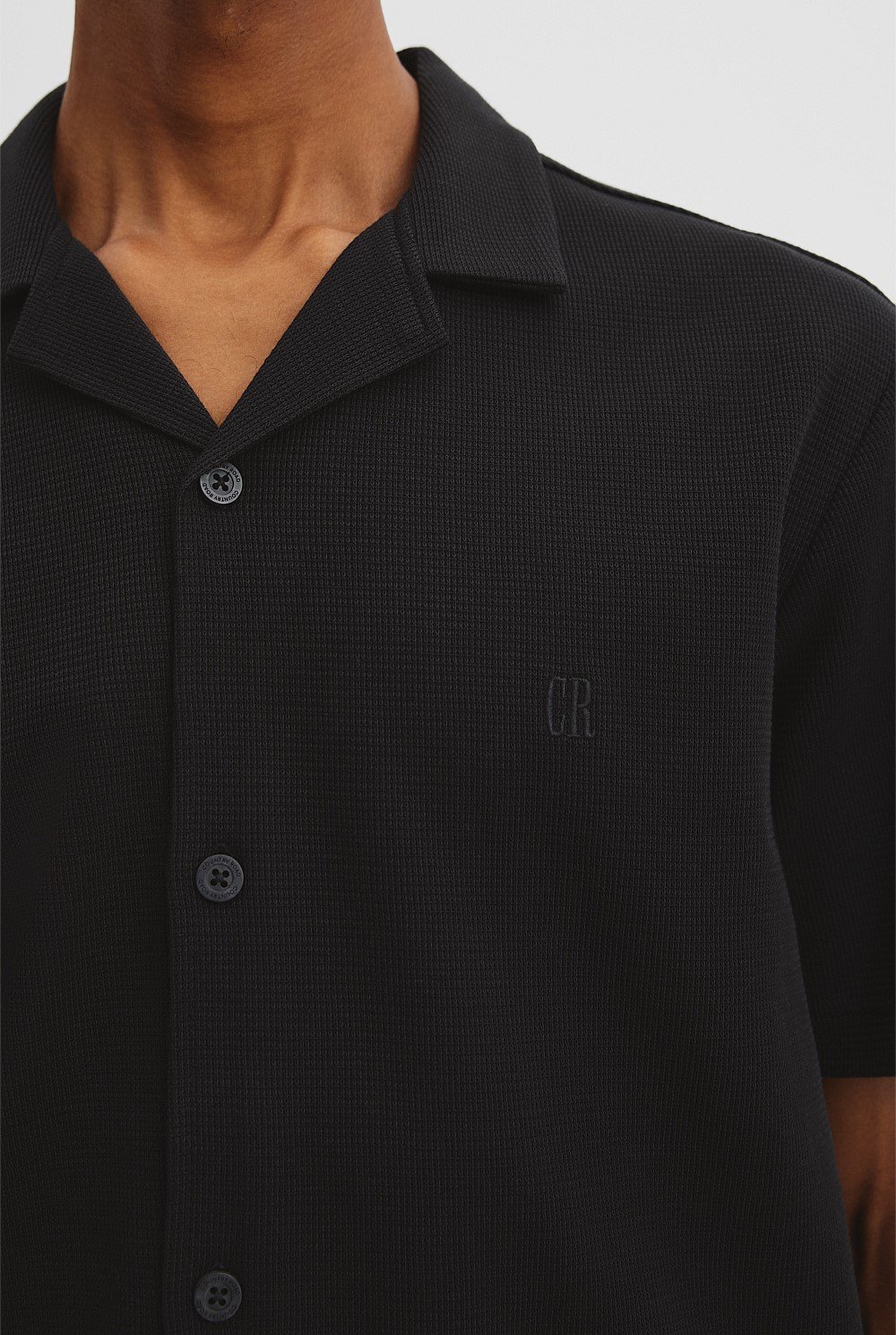 Australian Cotton Textured Short Sleeve Shirt