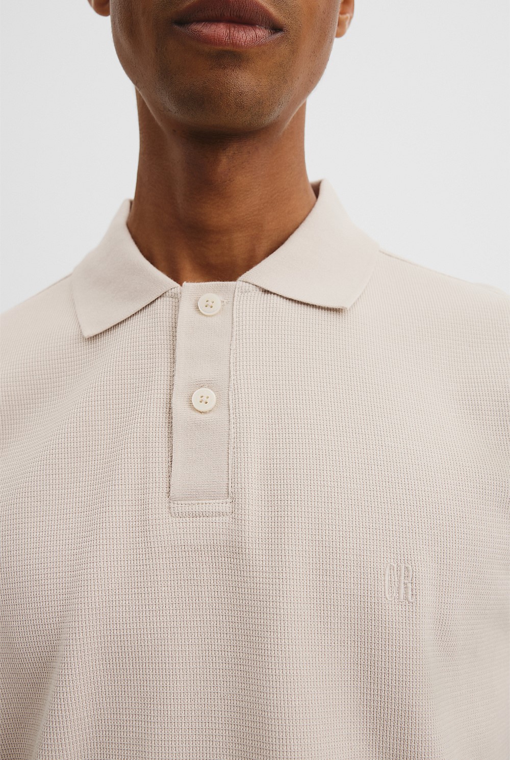 Short Sleeve Australian Cotton Textured Polo