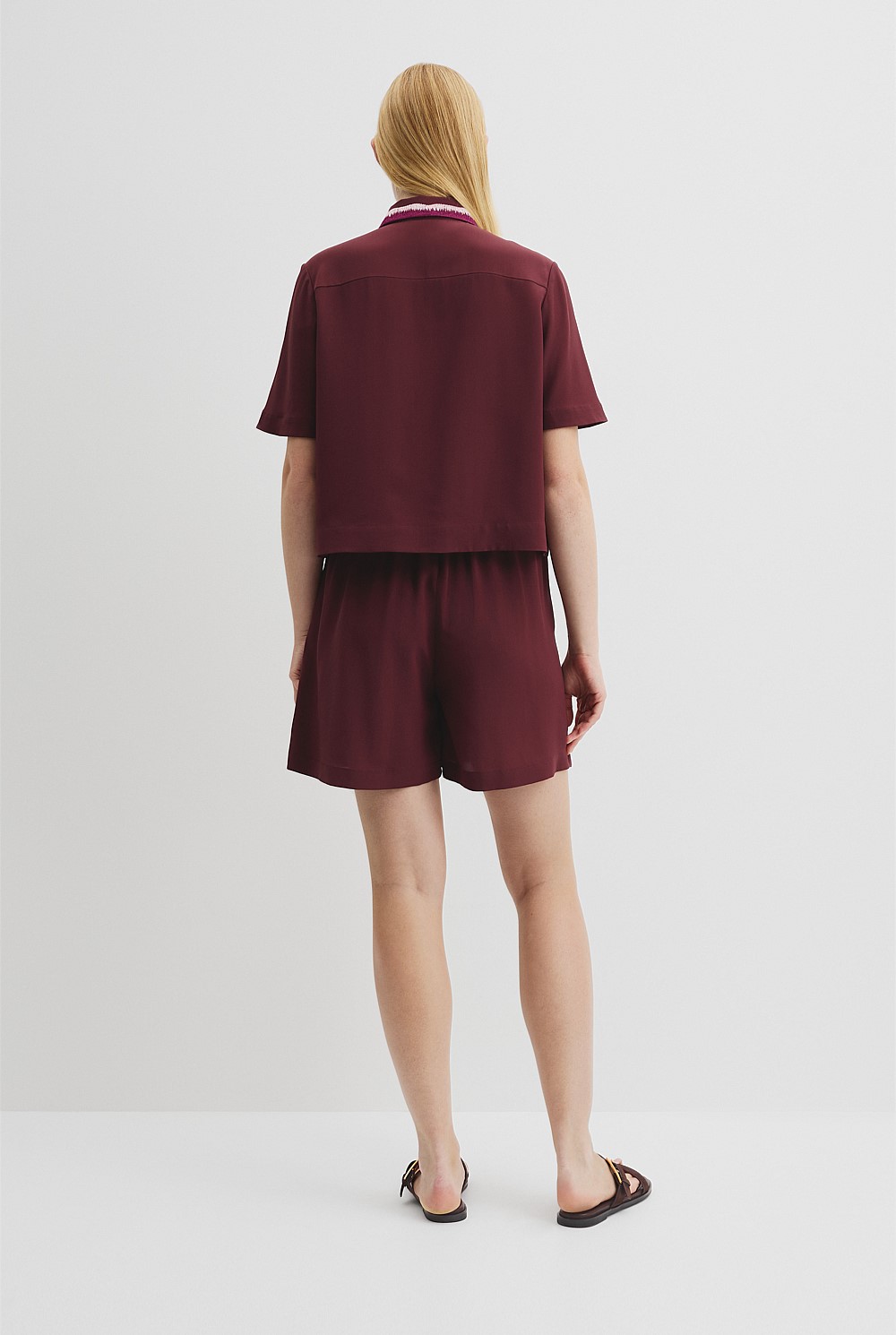 Country Road x Ngali Silk Embroidered Shirt