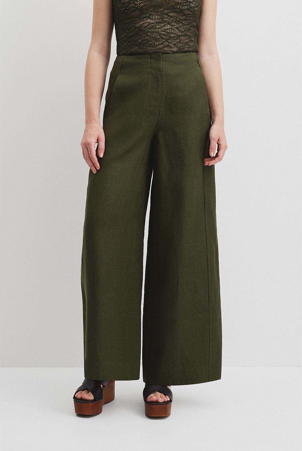 Linen Panel Pant