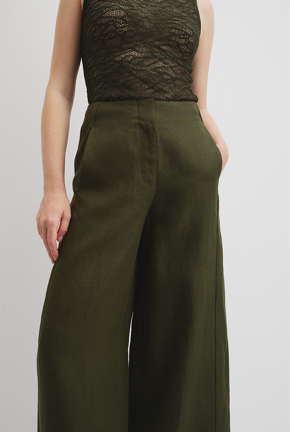 Linen Panel Pant