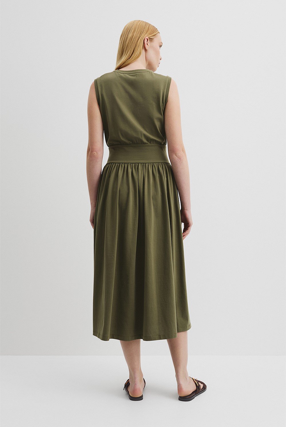 Australian Cotton Jersey Gather Dress