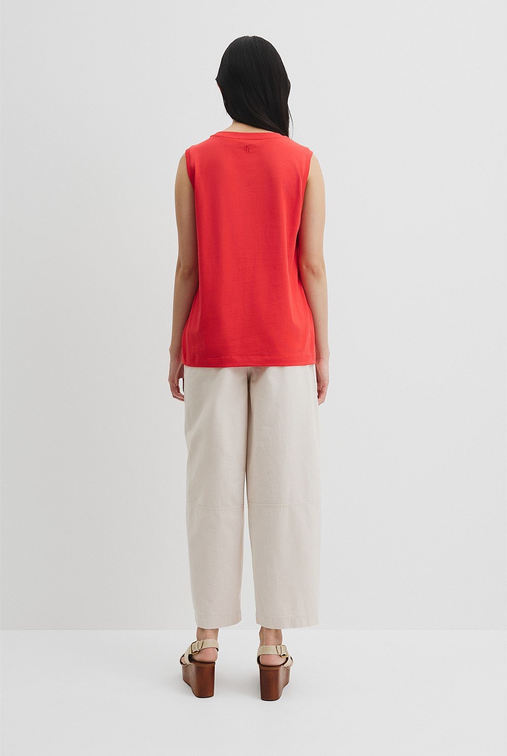 Australian Cotton Relaxed Crew Tank