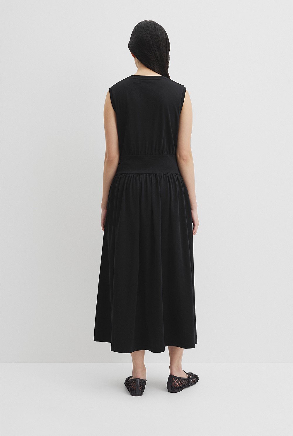 Australian Cotton Jersey Gather Dress