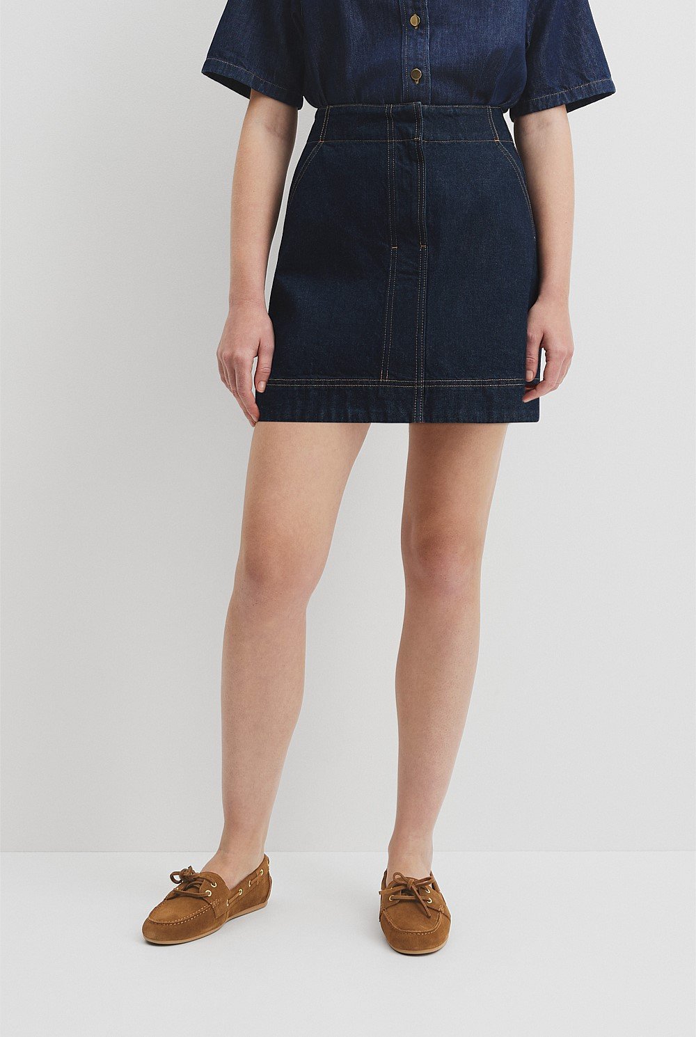 Denim Mini Skirt