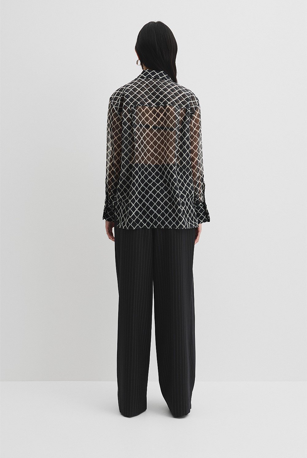 Print Organza Shirt