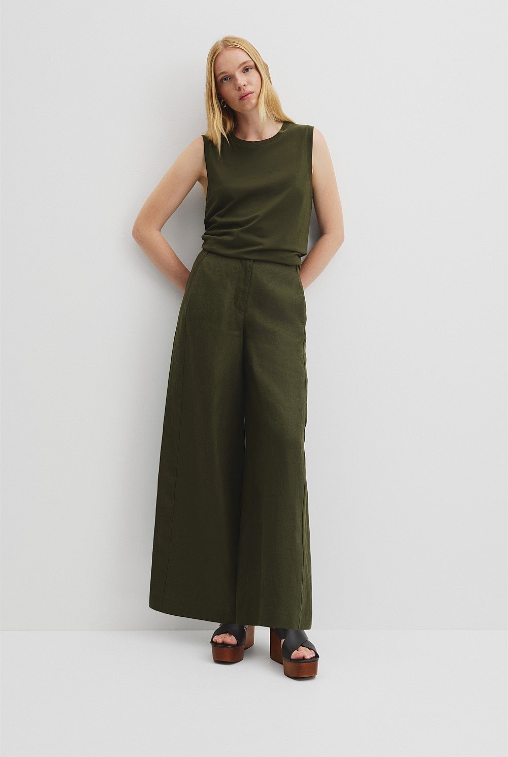 Australian Cotton Relaxed Crew Tank