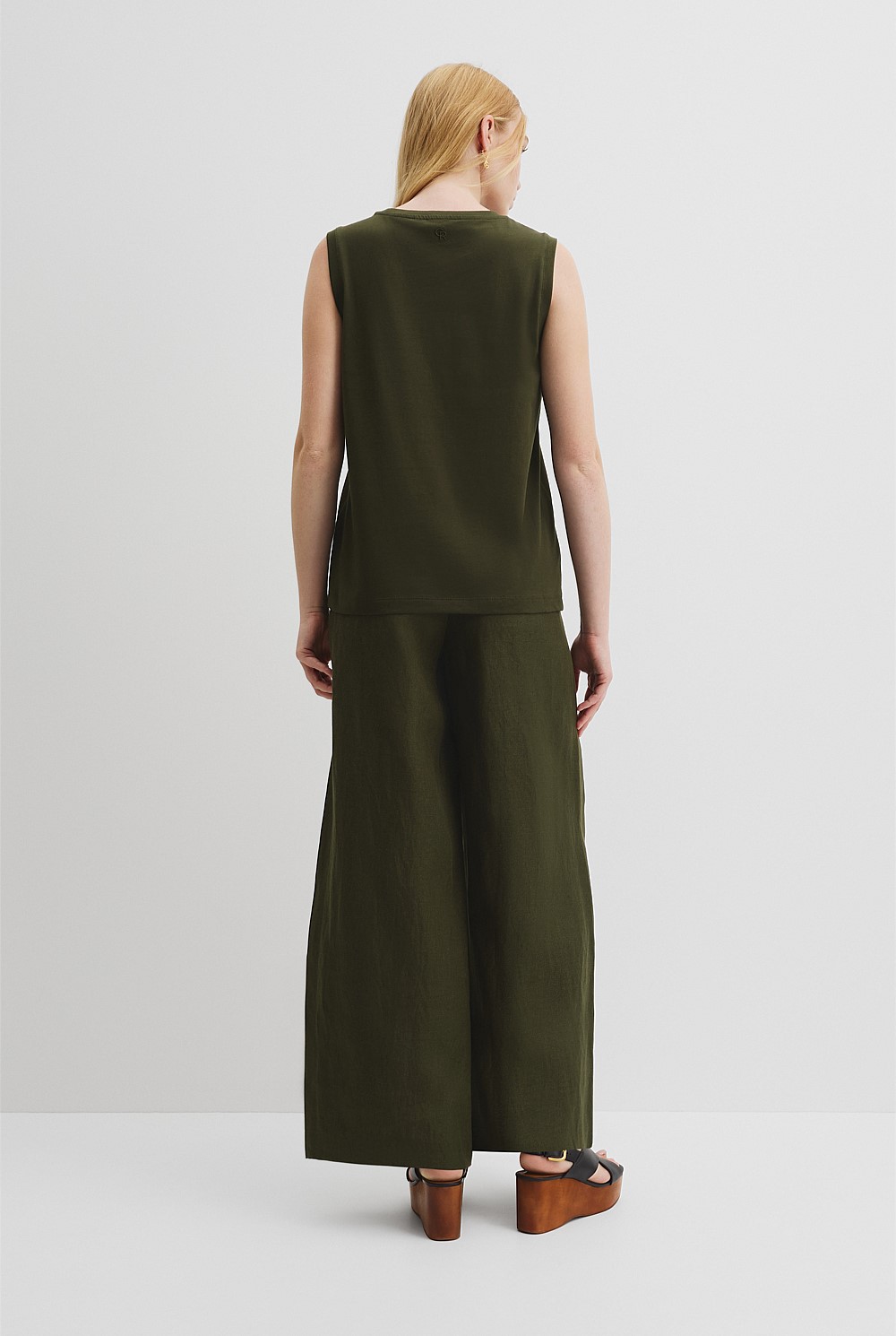 Australian Cotton Relaxed Crew Tank