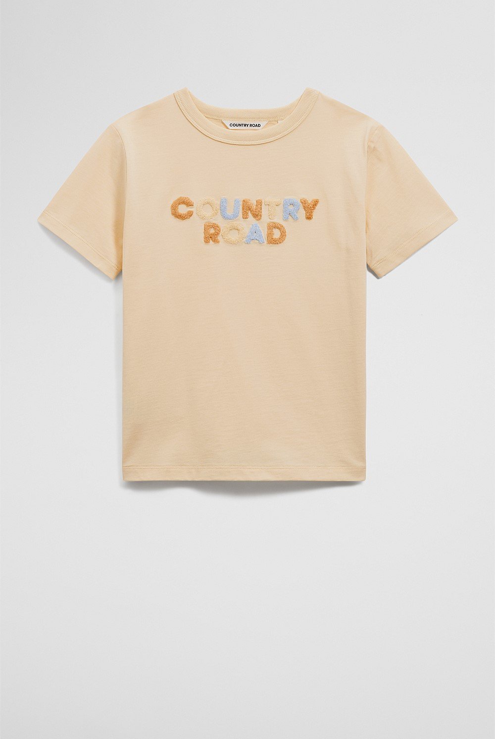 Organically Grown Cotton Boucle Logo T-Shirt